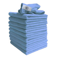 Professional Large Microfibre Cloths - Blue - Pack of 10 - Discounted Cleaning Supplies - MIBC40AQO