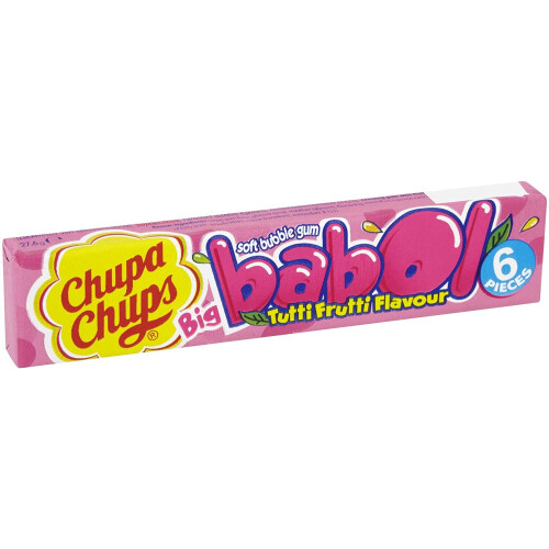 Chupa Chups 20 rolls Babol Tutti Frutti Bubble Gum 1