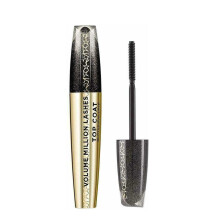 (TOP COAT GLITTER MASCARA) Loreal Paris Volume Million Lashes Fatale Excess Top Coat Glitter Black Mascara