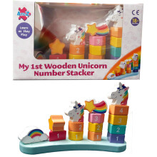 A to Z My 1st Unicorn Wooden Unicorn Number Stacker