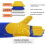 RAPICCA 16 Inches,932F degrees, Leather Forge/Mig/Stick Welding Gloves 5