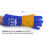 RAPICCA 16 Inches,932F degrees, Leather Forge/Mig/Stick Welding Gloves 2