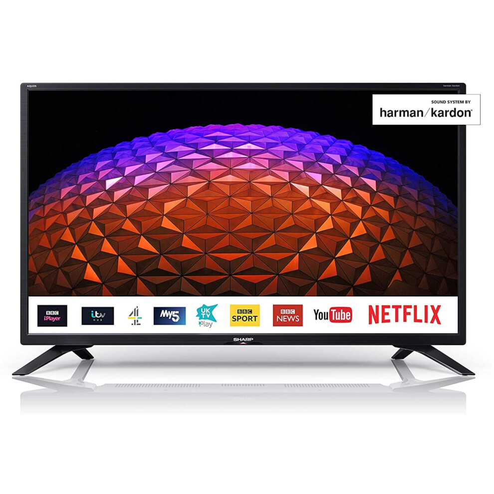 Sharp 32" Inch HD Ready 720p Smart LED TV with Harmon Kardon Sound Technology