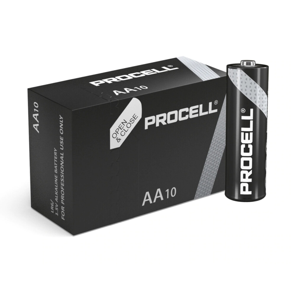 100 x Duracell Procell AA LR6 ID1500 Industrial Batteries