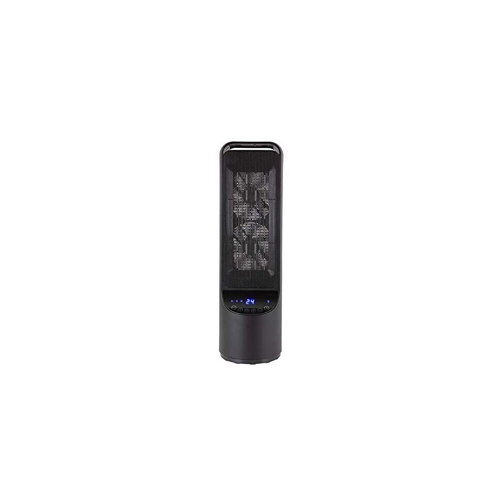 BLACK+DECKER BXSH44007GB 2KW Low Noise Ceramic Tower Fan Heater with 12 Hour Timer Black