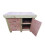 (4ft, Without Back Panel) Wooden Workbench Eucalyptus Top Tool Cabinet Double Shelf with Lockable Cupboard 6