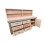 (8ft, With Back Panel) Wooden Workbench Eucalyptus Top Tool Cabinet Double Shelf with Lockable Cupboard 5
