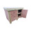 (4ft, Without Back Panel) Wooden Workbench Eucalyptus Top Tool Cabinet Double Shelf with Lockable Cupboard 5