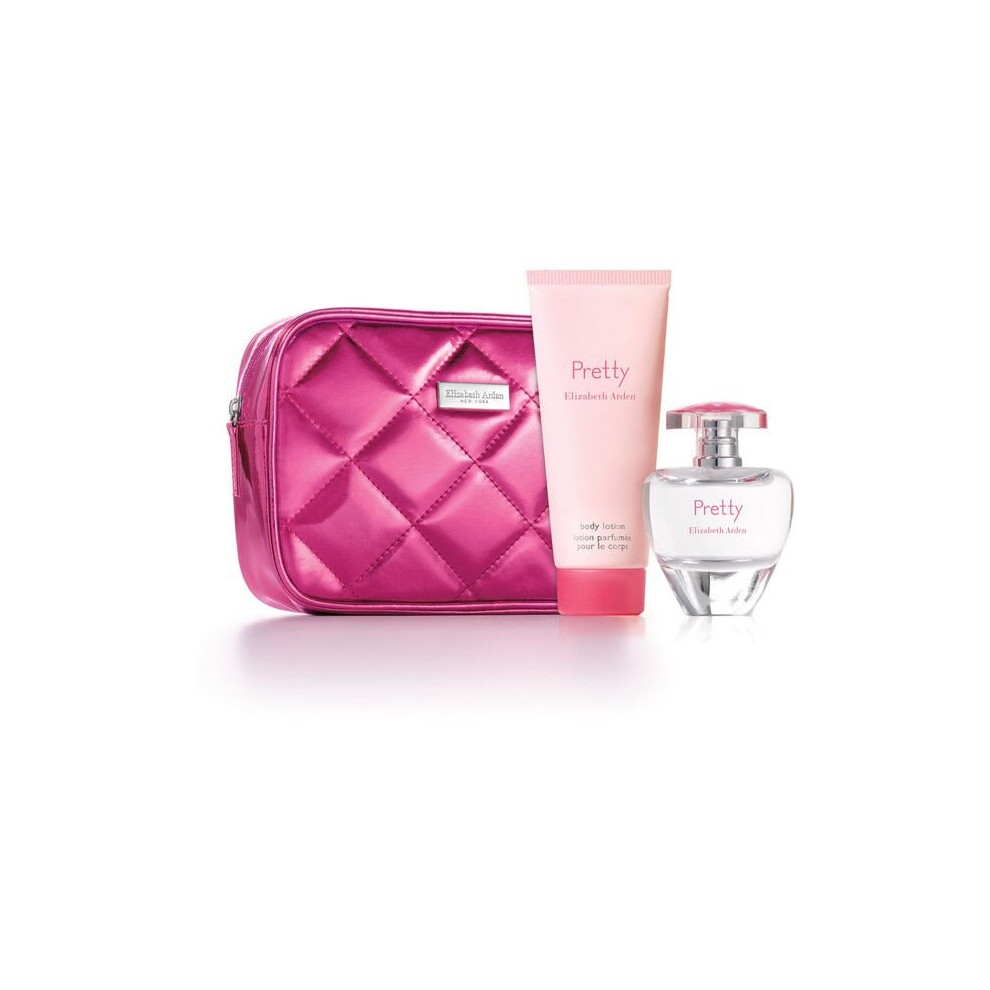 Elizabeth Arden Pretty 50ml EDP Spray + Body Lotion 100ml Gift Set