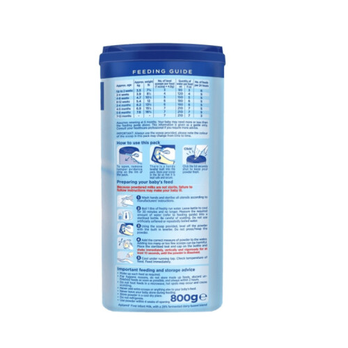 Aptamil Aptamil 1 First Infant Milk From Birth Breastmilk Substitute - 800g 2