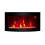 TruFlame 7 colour Side LEDs Wall Mounted Arched Glass Electric Fire with Pebbles 13