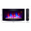 TruFlame 7 colour Side LEDs Wall Mounted Arched Glass Electric Fire with Pebbles 2