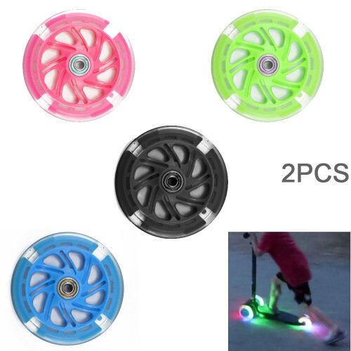 (Green) Led Scooter Wheels 120Mm Lights Flash 1