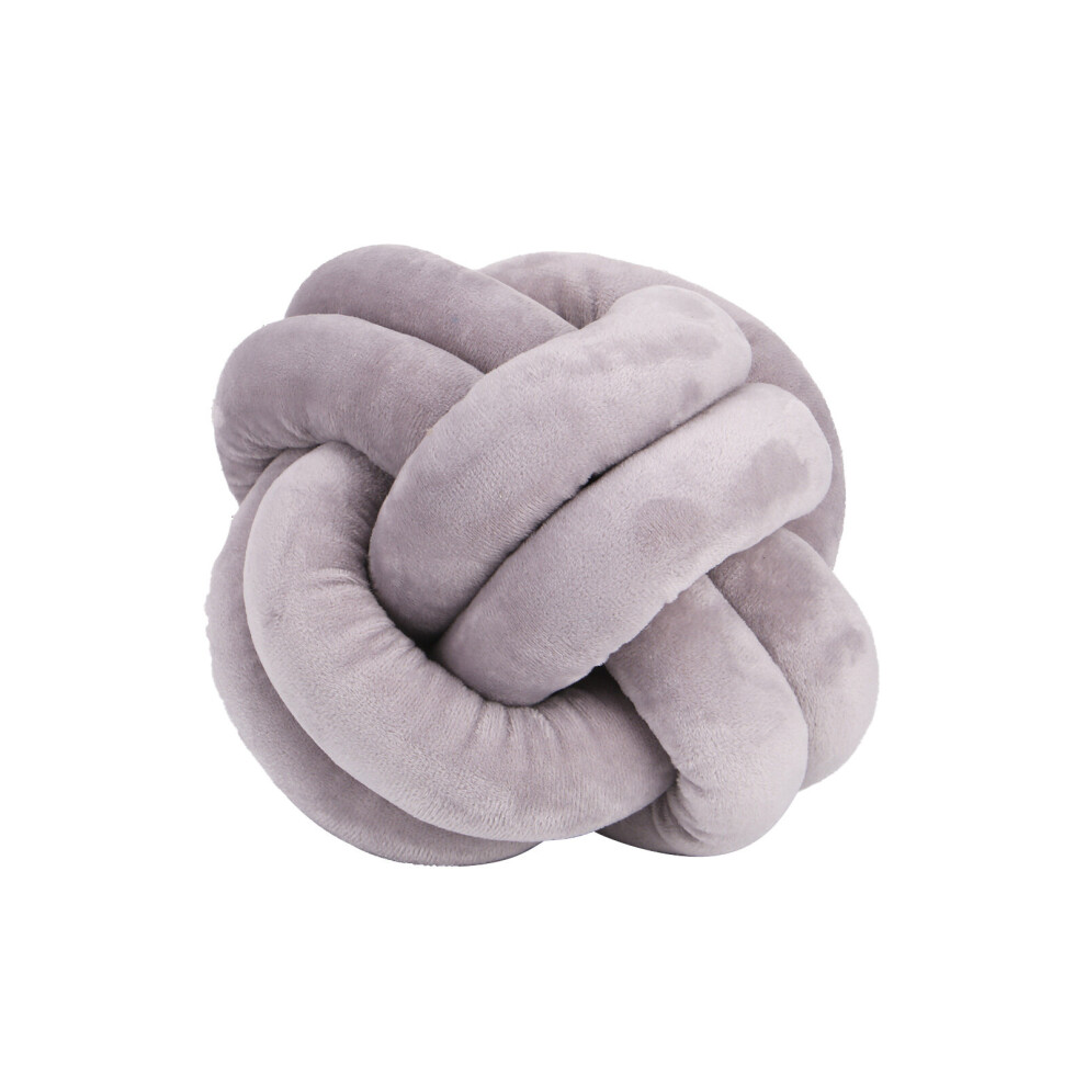 (Gray) Creative Ball Soft Concise Knot Cushion