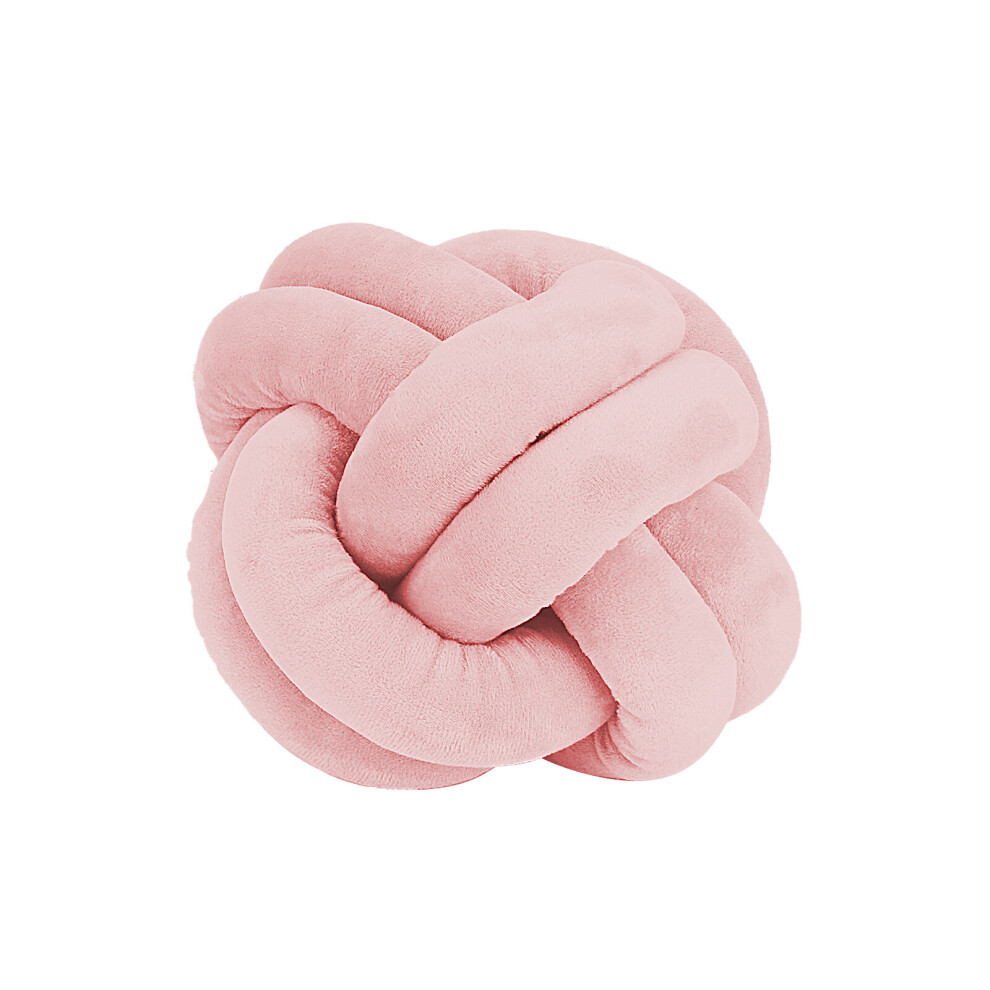 (Pink) Creative Ball Soft Concise Knot Cushion