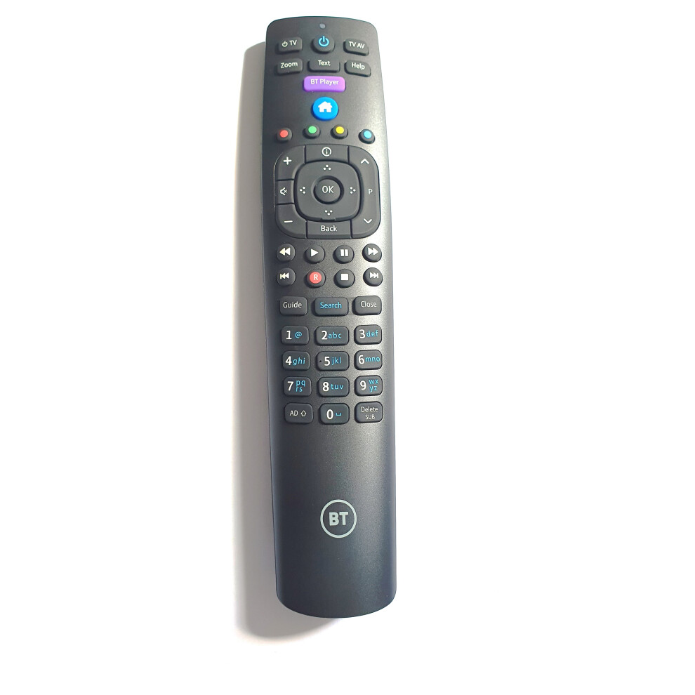 British Telecom Bt Youview Remote Control For Dtr-T2100 Dtr-T4000 Db-T2200 And More