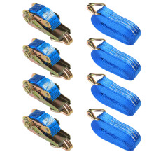 Blue 4x25mm 5 Meter Ratchet Tie Down Straps Claw Lorry Lashing