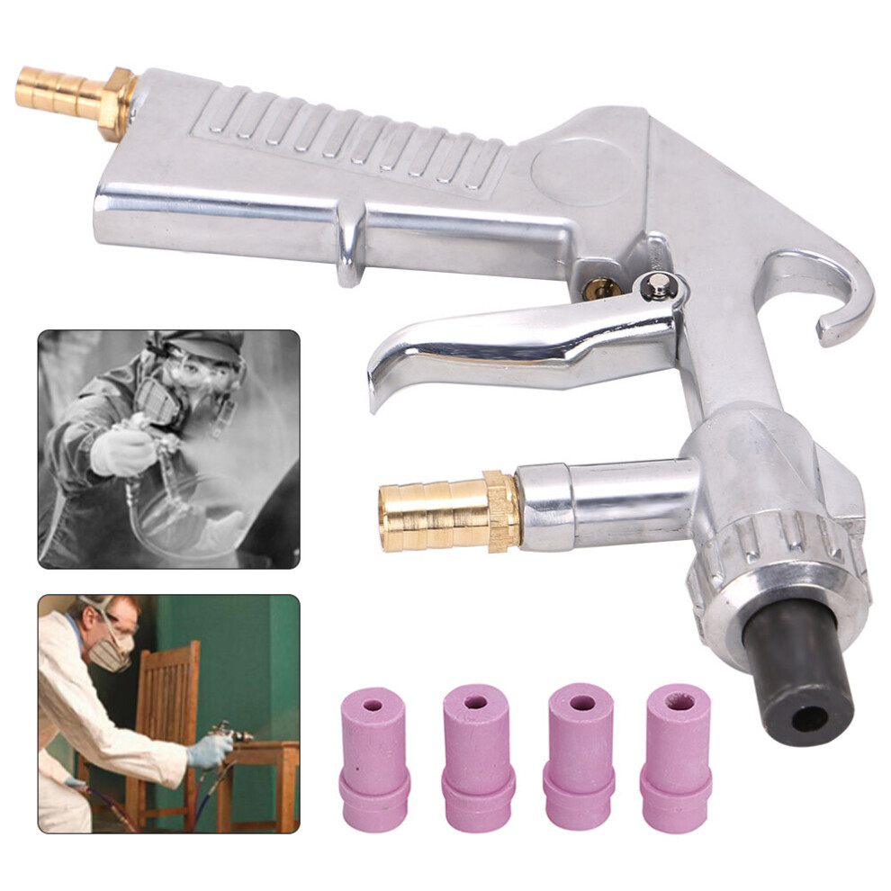 Sandblaster Ceramic Nozzles Extra Iron Nozzle Set Sand Blasting Gun 