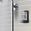 (Black) Bathroom Waterproof Digital Clock Timer Alarm 8