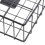 (Black ) Magazine Rack Letter Newspaper Basket Wall Shelf Storage 3