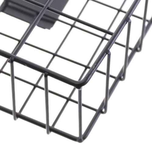 (Black ) Magazine Rack Letter Newspaper Basket Wall Shelf Storage 2