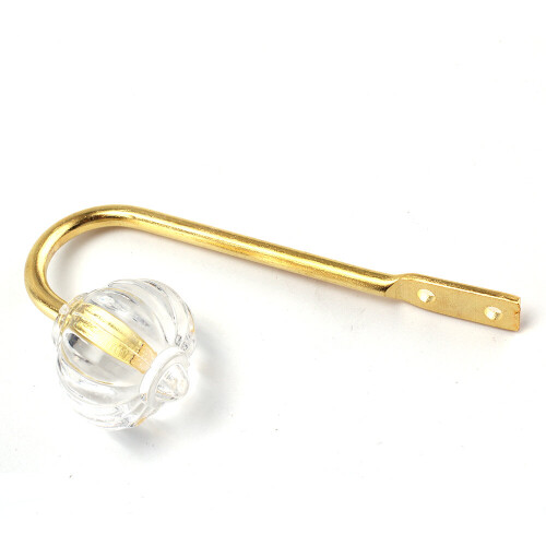 (Gold) 2X Metal Crystal Curtain Holdback Décor 2