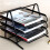 (Black) 3 Tier Office Filing Holder Document Letter 5
