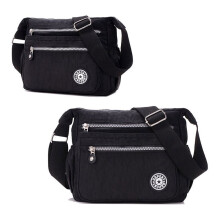 (Black ) Cross Body Handbag Ladies Canvas Shoulder Bag