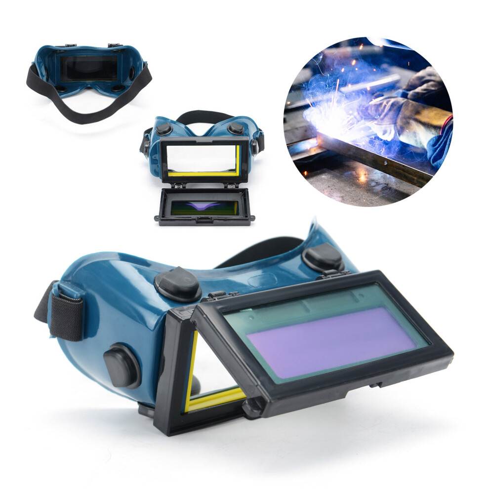 Auto Darkening Lcd Welding Goggle Mask Eye Safety Grinding Solar Power 613310327240