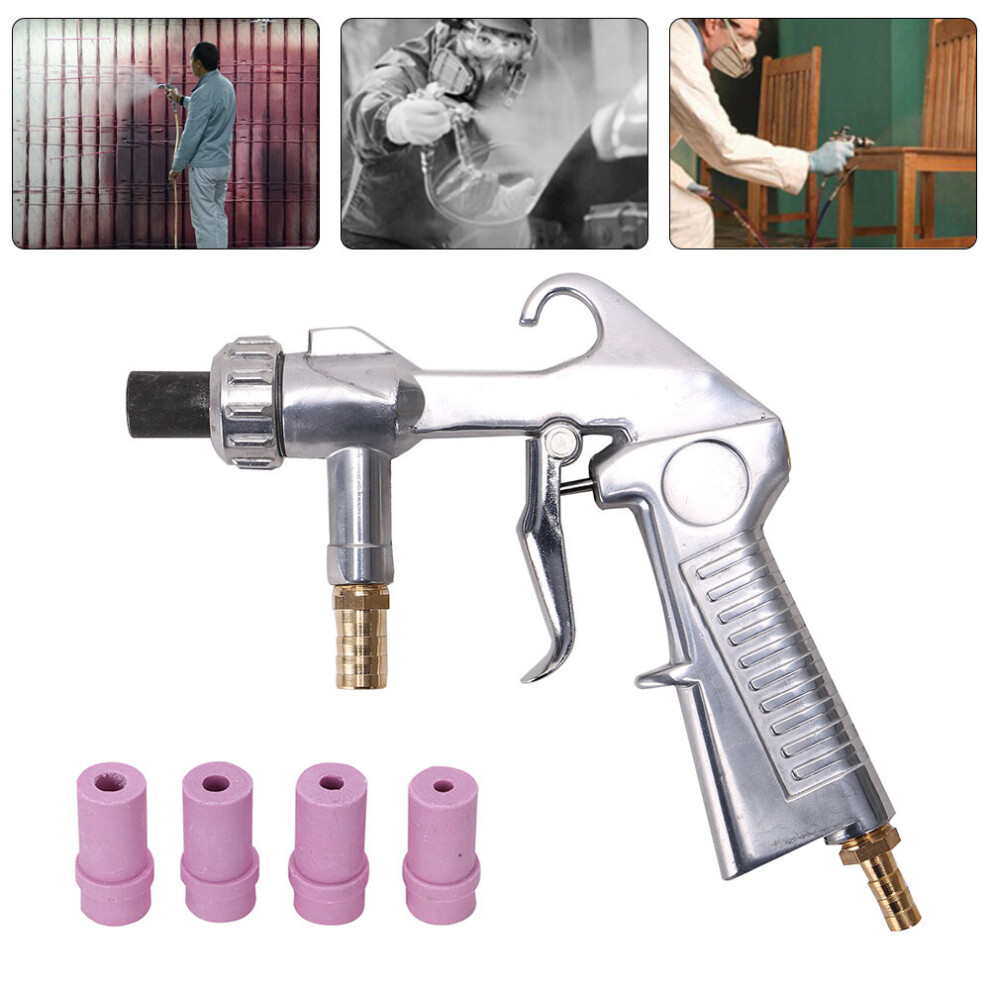 Sand Blasting Gun Sandblaster Ceramic Nozzles Extra Iron Nozzle Set