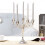 (Golden) Metal Candle Holder Candelabra Décor Table 5