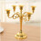 (Golden) Metal Candle Holder Candelabra Décor Table 2