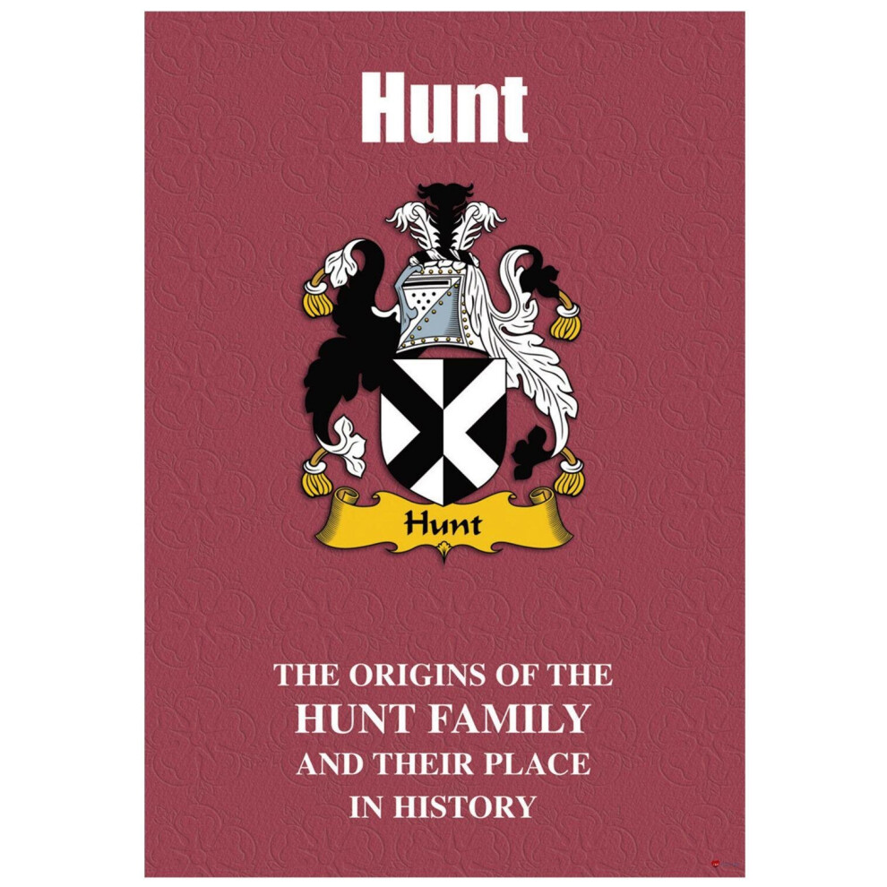 I Luv Ltd Hunt English Surname History Booklet With Historical Facts Of This Famous Name