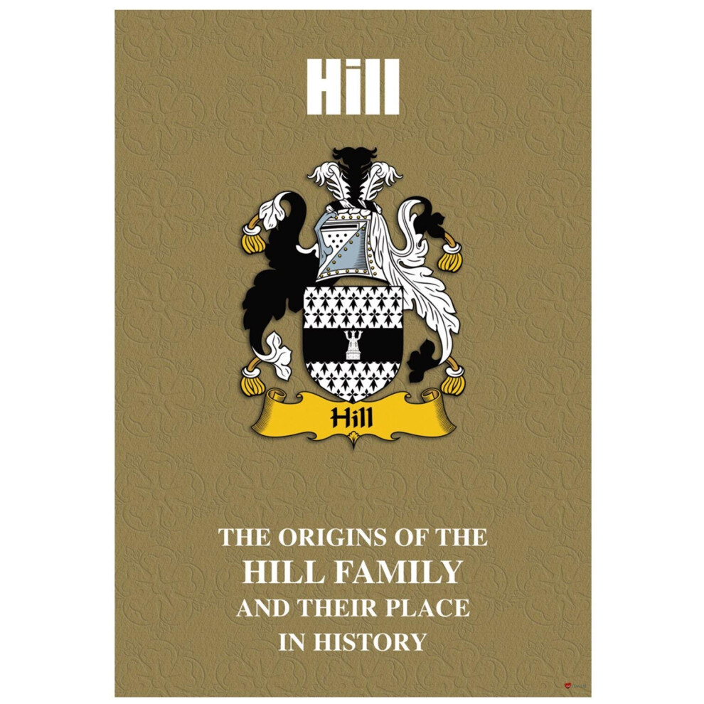 Hill English Surname History Booklet with Historical Facts of this Famous Name