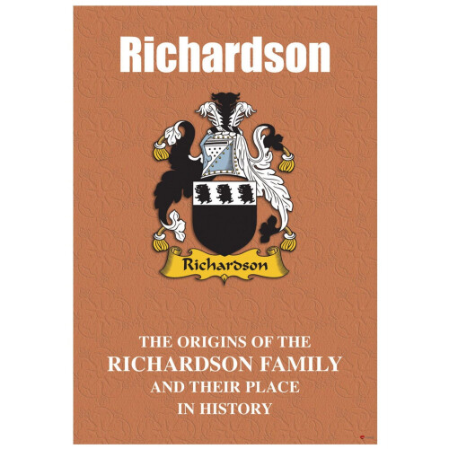 Richardson English Surname History Booklet with Historical Facts of the Name
