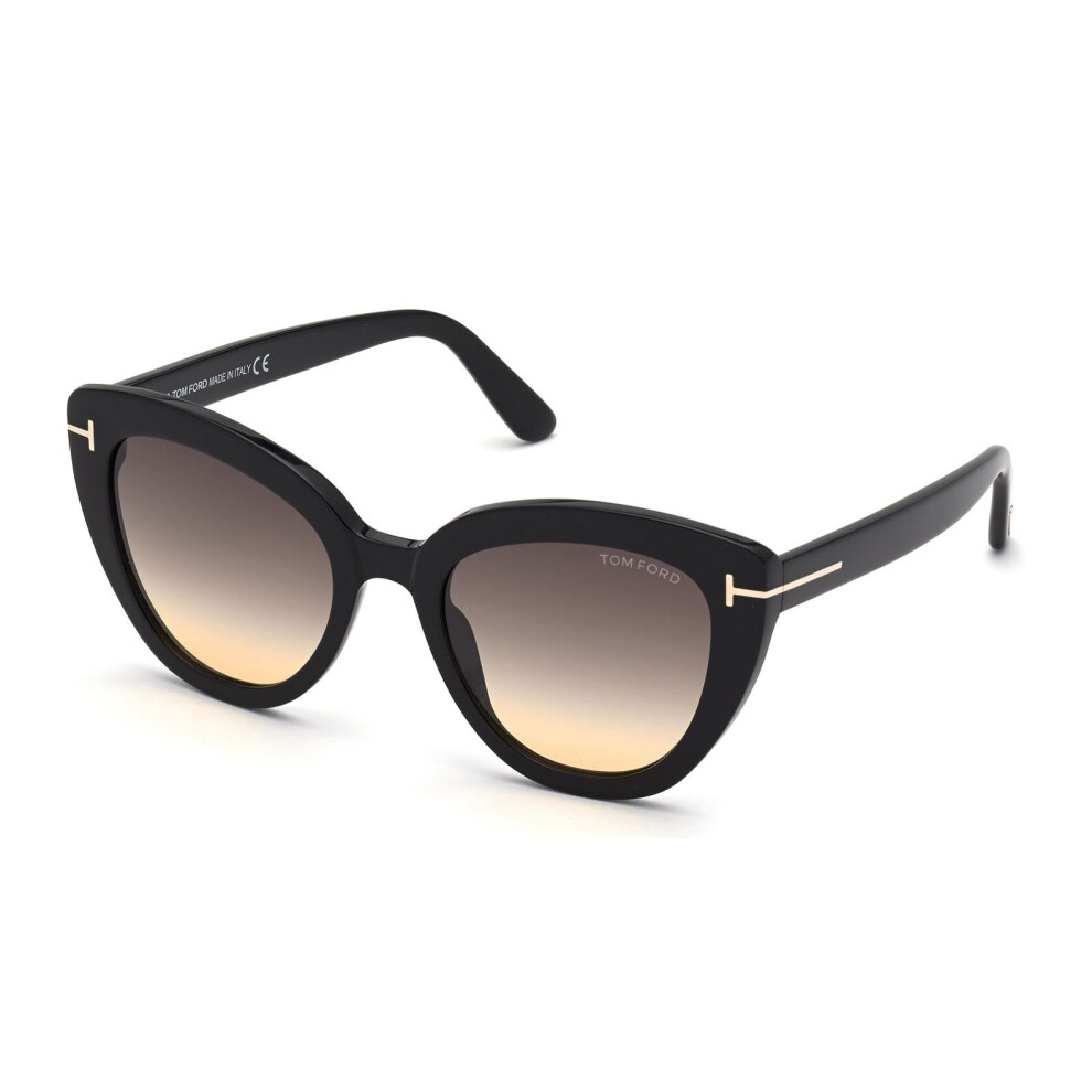 Tom Ford Izzi Tf845 01B Shiny Black/Smoke Gradient Sunglasses