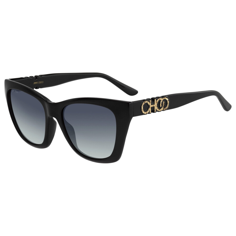 Cat Eye Black Dark Grey Gradient Sunglasses