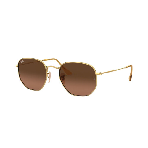 Ray-Ban Ray-Ban Hexagonal RB3548N 912443 Gold/Brown Gradient Grey Sunglasses