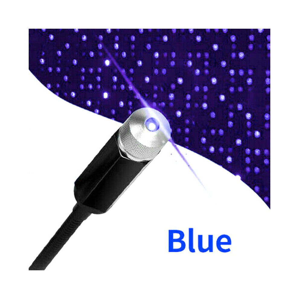 (+) Car Interior Roof Usb Led Atmosphere Star Night Lamp Laser Projector Decor Blue/Purple/Light 795340919821