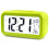 (Green) Digital LED Alarm Clock Bedsides Snooze Clock Calendar Display Battery Operated 1