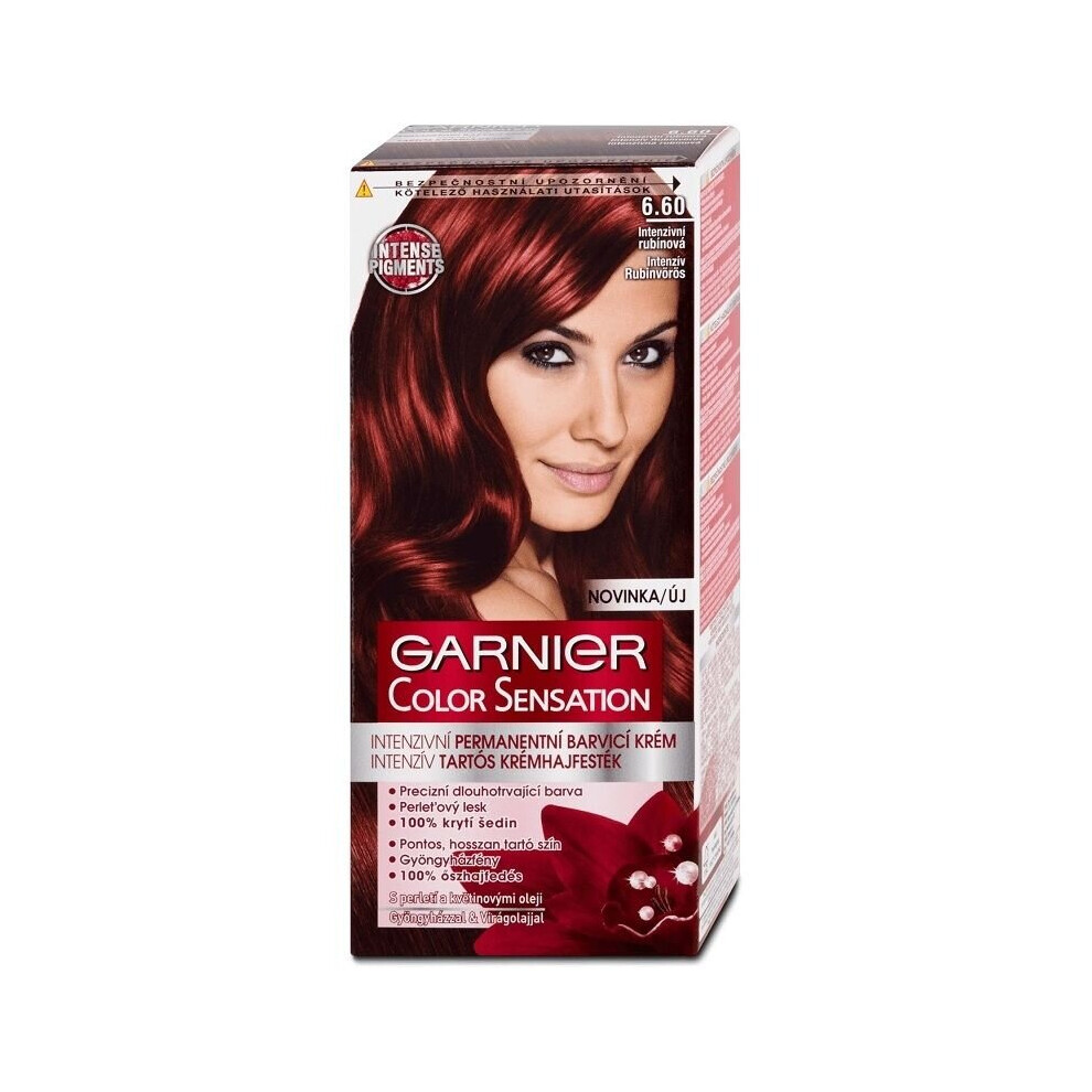 Garnier Color Sensation 6.60 Intense Ruby Red Permanent Hair Dye
