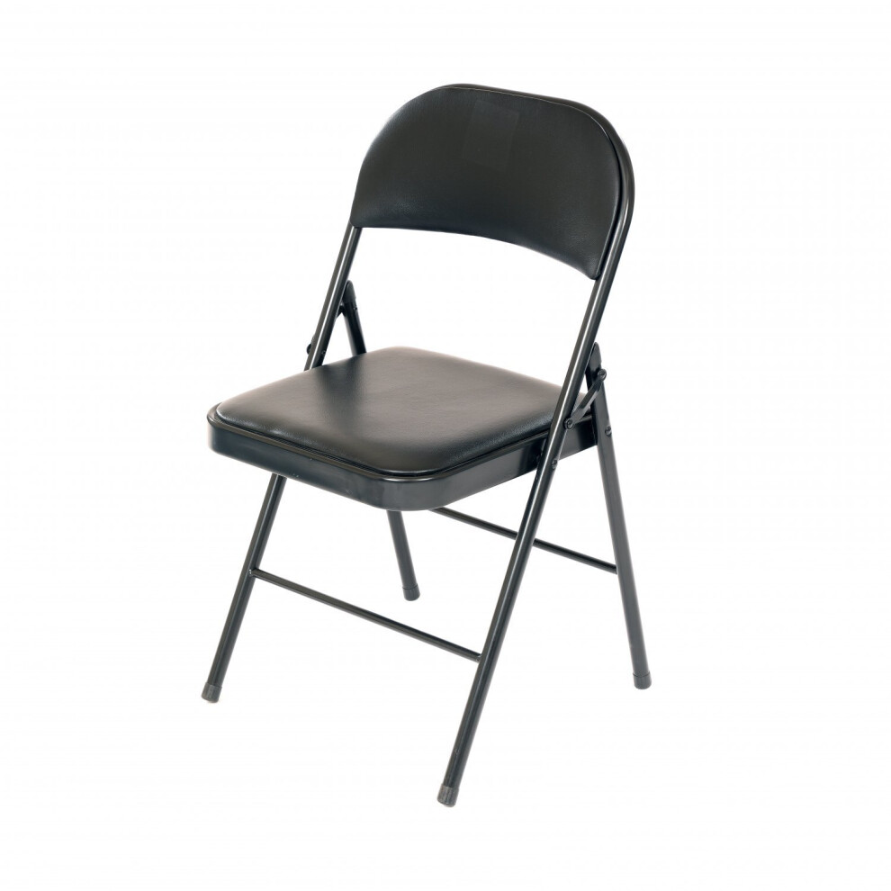 Oypla Heavy Duty Folding Chair | Padded Folding Chair