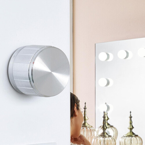 MOOD LED Hollywood Mirror, 2 x Plug & USB Sockets, Dressing Table or Wall Mounted,  65cm x 80cm, 2