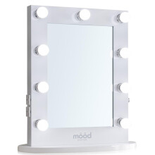 MOOD LED Hollywood Mirror, Dressing Table or Wall Mounted, 2 x Plug & USB sockets, 65cm x 50cm,