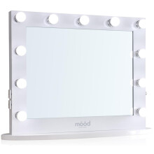 MOOD Hollywood Mirror, 2 x Plug & USB Sockets, Dressing Table or Wall Mounted, 65 x 80cm,