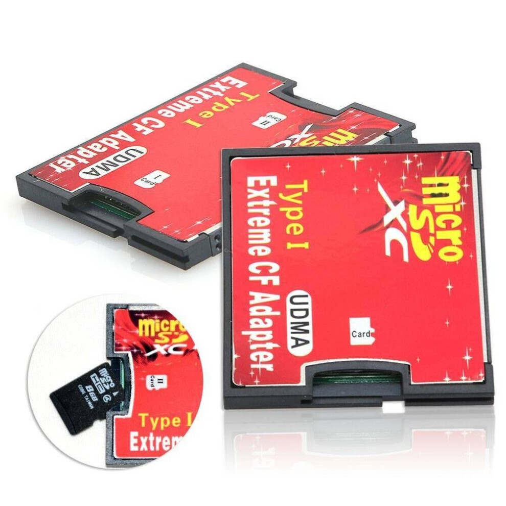 Dual Port Micro Sd Tf To Compact Flash Cf Type I Card Reader Adapter 7437020998971