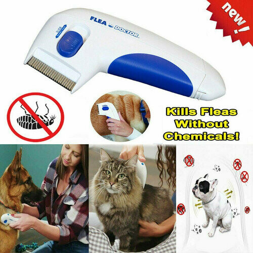Flea Electric Pet Cat Dog Safe Flea Comb Kills Fleas Pet 1