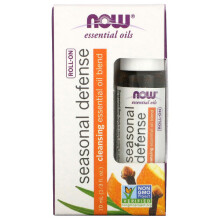 NOW Foods, Esentiella Oljor, Säsongens Försvar Roll-On, 1/3 fl oz (10 ml)