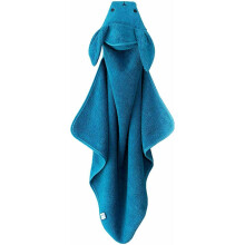 (Petrol Blue) Imperium11 100% Cotton Hooded Bunny Rabbit Unisex Baby Kids Children Towel Wrap