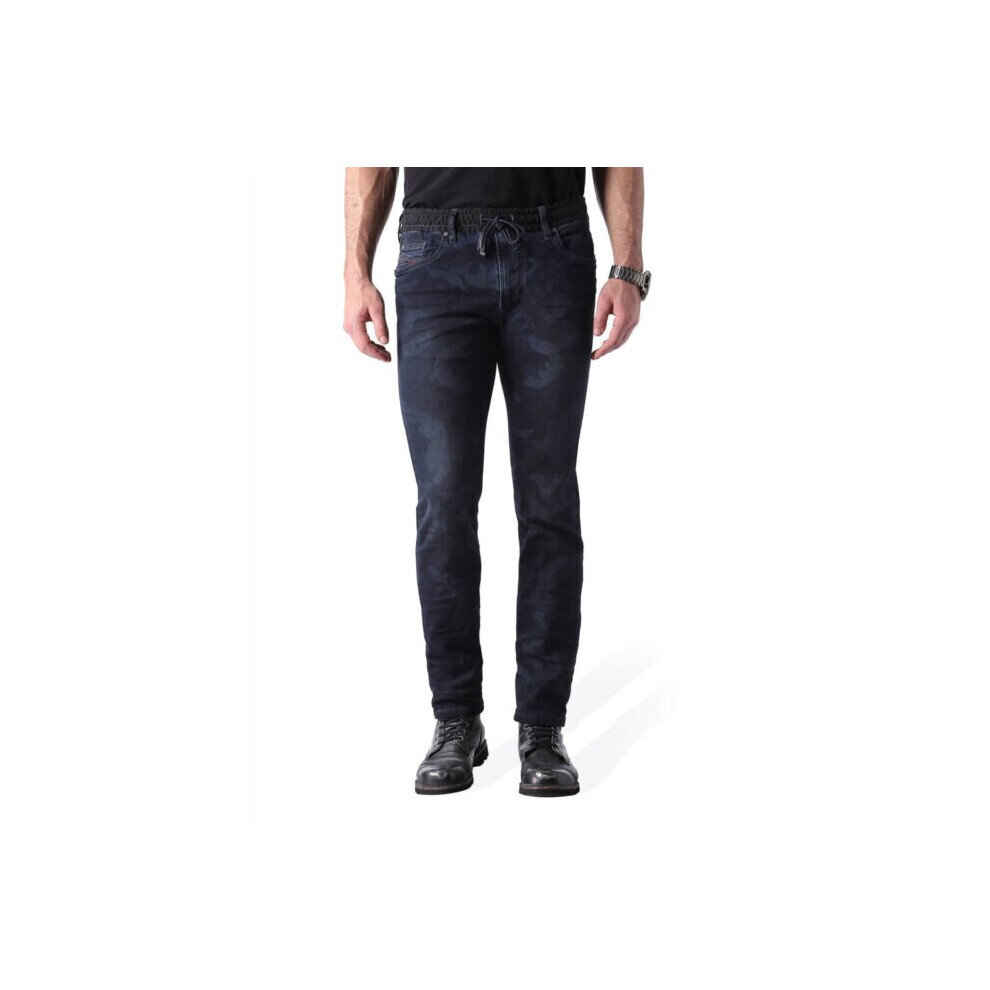 Diesel (W32 L32) Waykee Ne 0673S Mens Denim Sweat Jogg Jeans Slim Fit Skinny Trouser Italy Black